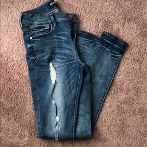 Express Distressed MidRise Legging Jean